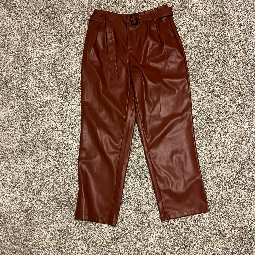 Who What Wear Women's Brown Wide Leg Pants